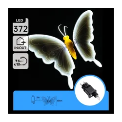 Aigostar - LED spoljašnja božićna dekoracija 306xLED IP44 hladno-bela leptir