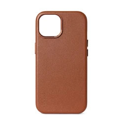 Decoded usnjeni ovitek za iPhone 15 Plus - Tan