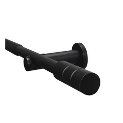 Garnišna Kreta Zylinder 16/19mm x 120-210cm mat crna Gardinia