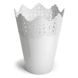 Don-Plast Saksija Koronka 2N, 14 cm, Bela