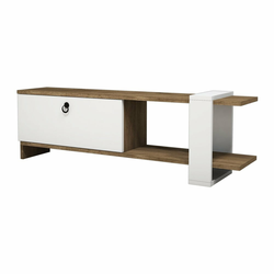 HANAH HOME Gaye Walnut White