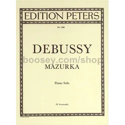 DEBUSSY: MAZURKA SOLO piano NOTE