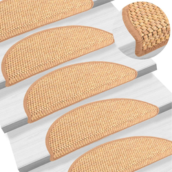 Samoljepljivi otirači za stube 15 kom 56x17x3 cm boja sisala