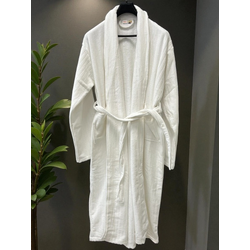 Bade mantil Pliš XXXL - veličina D2 Model Bela boja linije ( VLK000313-plis d2 belabojalinije3XL )