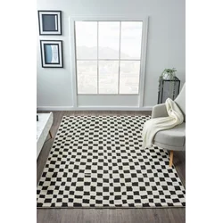 Conceptum Hypnose Tepih Jung 7185, 100x300 cm, Crno-beli