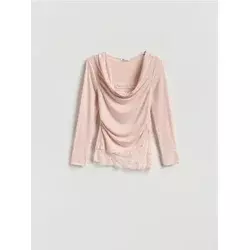 Reserved - Bluza s čipkastim umetkom
