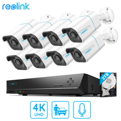Reolink RLK16-810B8-Kompletan set za video nadzor [1x NVR RLN16-410 (verzija 4K)  8x RLC-810A 4K UHD PoE metak kamera]