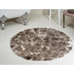 Okrugla Prostirka za kupatilo fi 100cm Braon mix boja ( VLK000198-braaonmixboja )