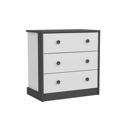 HANAH HOME Komoda Life White Anthracite