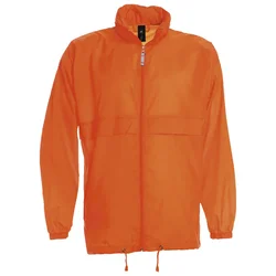 VJETROVKA S KAPULJAČOM ZIP UNISEX B&C SIROCCO NARANČASTA 2XL