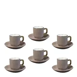 Sigma Set šoljica za kafu RXG-N250819C, 6 komada, 80 ml, Bež