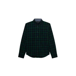 Superdry & Co Srajca marine/temno zelena/črna