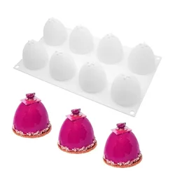 Silikonski kalup za enoporcijsko izdelavo kupole