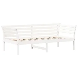 Vidaxl Dnevna postelja brez ležišča 75x190 cm trdna borovina