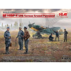ICM ICM48805 Bf 109F-4 z nemškim zemeljskim osebjem