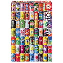 Puzzle Soft Cans Educa 500 dielov + lepidlo Fix puzzle od 11 rokov EDU18447
