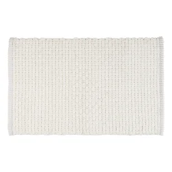 Bela tekstilna kopalniška preproga 50x80 cm Ecoli – Wenko