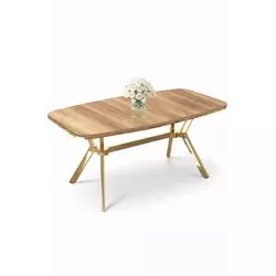 HANAH HOME Trpezarijski sto Esla Hrast Gold