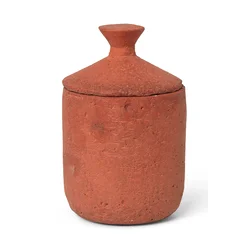 Ferm Living Dišeča sojina sveča Ura Red Sienna