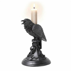 Svečnik (dekoracija) ALCHEMY GOTHIC - Poes Raven - V109