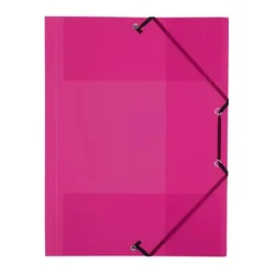 List z elastiko, 15 mm, PP, A4, VIQUEL Propyglass, malinovo rdeč