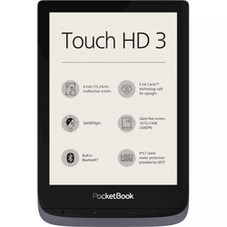 POCKETBOOK Elektronski bralnik Touch HD3, metalik siva