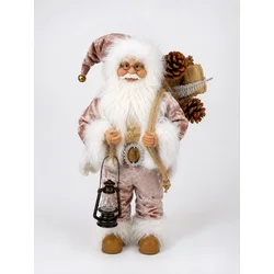 Deda Mraz dekorativna figura 181465-12, 30 cm, Bež-roze