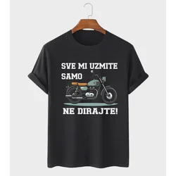 MAFIMI Majica Sve mi uzmite samo motor ne dirajte, Crna