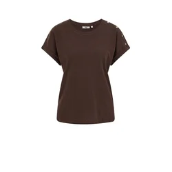 WE Fashion Majica  temno rjava