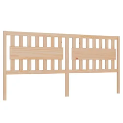 Vidaxl Posteljno vzglavje 205,5x4x100 cm trdna borovina