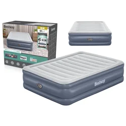 slomart Bestway Tritech zračna postelja Queen 203x152x51 cm, siva