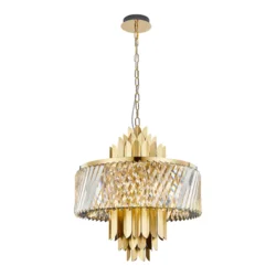 Milagro Milagro MARGOT GOLD zlati kristalni lestenec – 9xE14