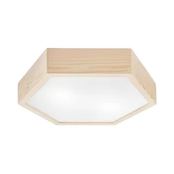 Plafonsko svetlo HEX NATURAL 2xE27/60W/230V, prečnika 43 cm, od borovine