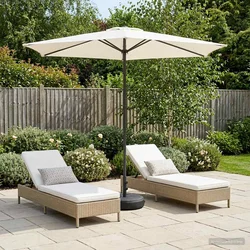 Vrtni Parasol s Podnožjem 270 x 270 cm Poliester Pravokutni