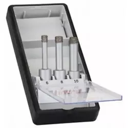 BOSCH 3-delni Robust Line set dijamantskih burgija za suvo bušenje Easy Dry Best for Ceramic 2608587145, 6,0; 8,0; 10,0 mm