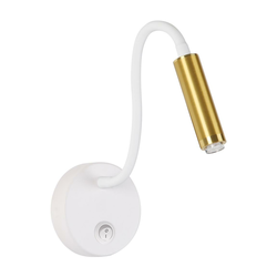 Brilagi - LED prigušiva fleksibilna zidna lampa MAYA 1xG9/4W/230V bela/zlatna