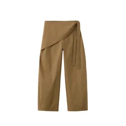 MANGO Hlače MILOS kaki