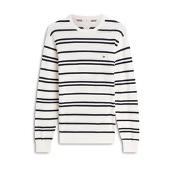 TOMMY HILFIGER Pulover ESSENTIAL marine/bela
