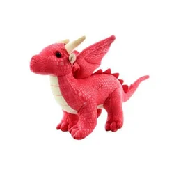 Uni-Toys Plišasti zmaj rdeče barve 20 cm EKOLOŠKO PRIJAZNO