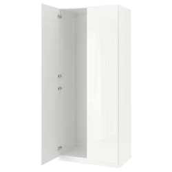 PAX / FARDAL Kombinacija garderobera, bela/v. sjaj bela, 100x60x236 cm