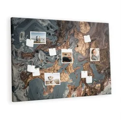 tulup.si Slika na pluti Dekorativni marmor 140x100 cm Kovinski zatiči