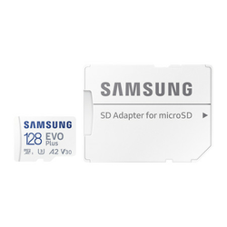 Samsung evo plus micro SD 128GB, SDXC, UHS-III V30 A2 w/SD adapter ( MB-MC128KA/EU )