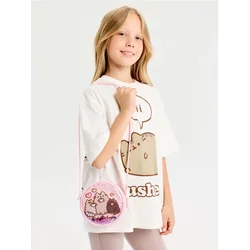 Sinsay - Torba sa šljokicama Pusheen the Cat - pastelno roze