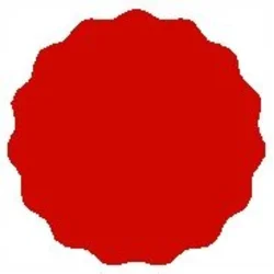 shumee Etiketa za kozarec za marmelado 5,5 cm, 48 kosov, mat rdeča