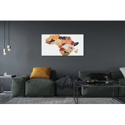 tulup.si Slika na platnu Začimbe zemljevid 140x70 cm