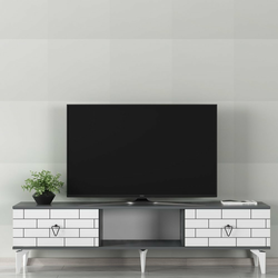 HANAH HOME TV polica Varna Anthracite White