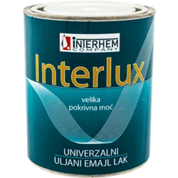 INTERLUX Univerzalni uljani emajl lak 20l bela/slonova kost/zuta/oker/crvena/bordo/plava/zelena/svetlo braon/tamno braon/crna