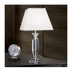 Orion LA 4-1207 - Kristalna stona lampa POKAL 1xE27/60W/230V bela/prozirna