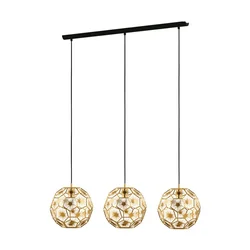 EGLO Viseća lampa SKOURA 3xE27 1300 mm mesing 39757