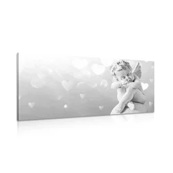 Slika črnobeli angelček - 100x50